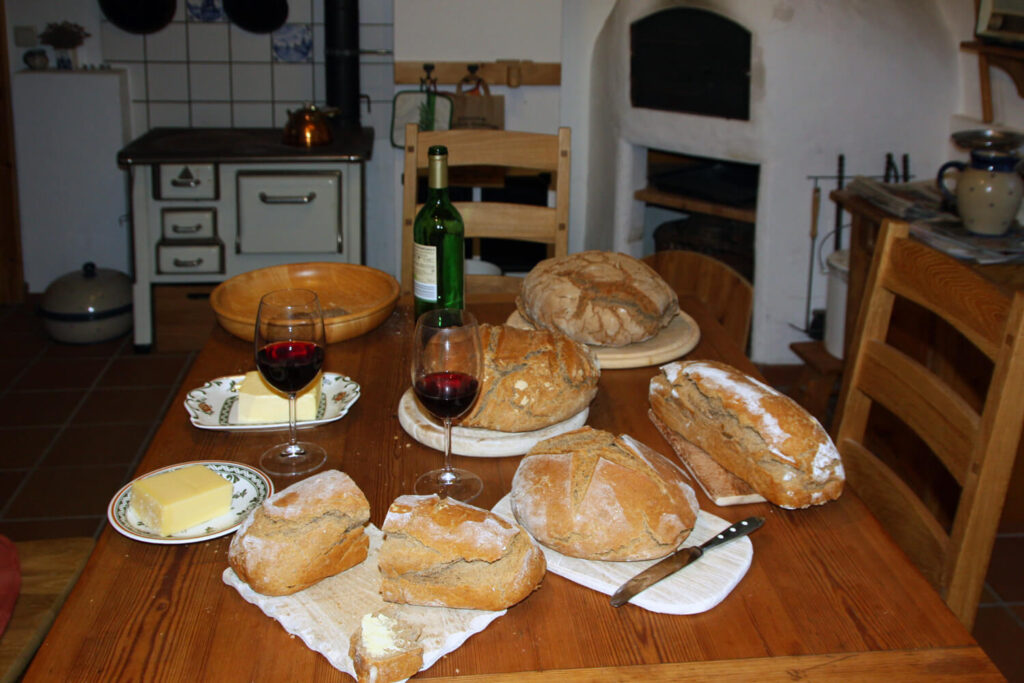 Brotbacken im Winter im Feriendomizil D.Laabs an der Nordsee